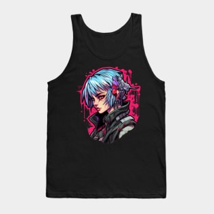 Cyberpunk Girl Tokyo Anime Tank Top